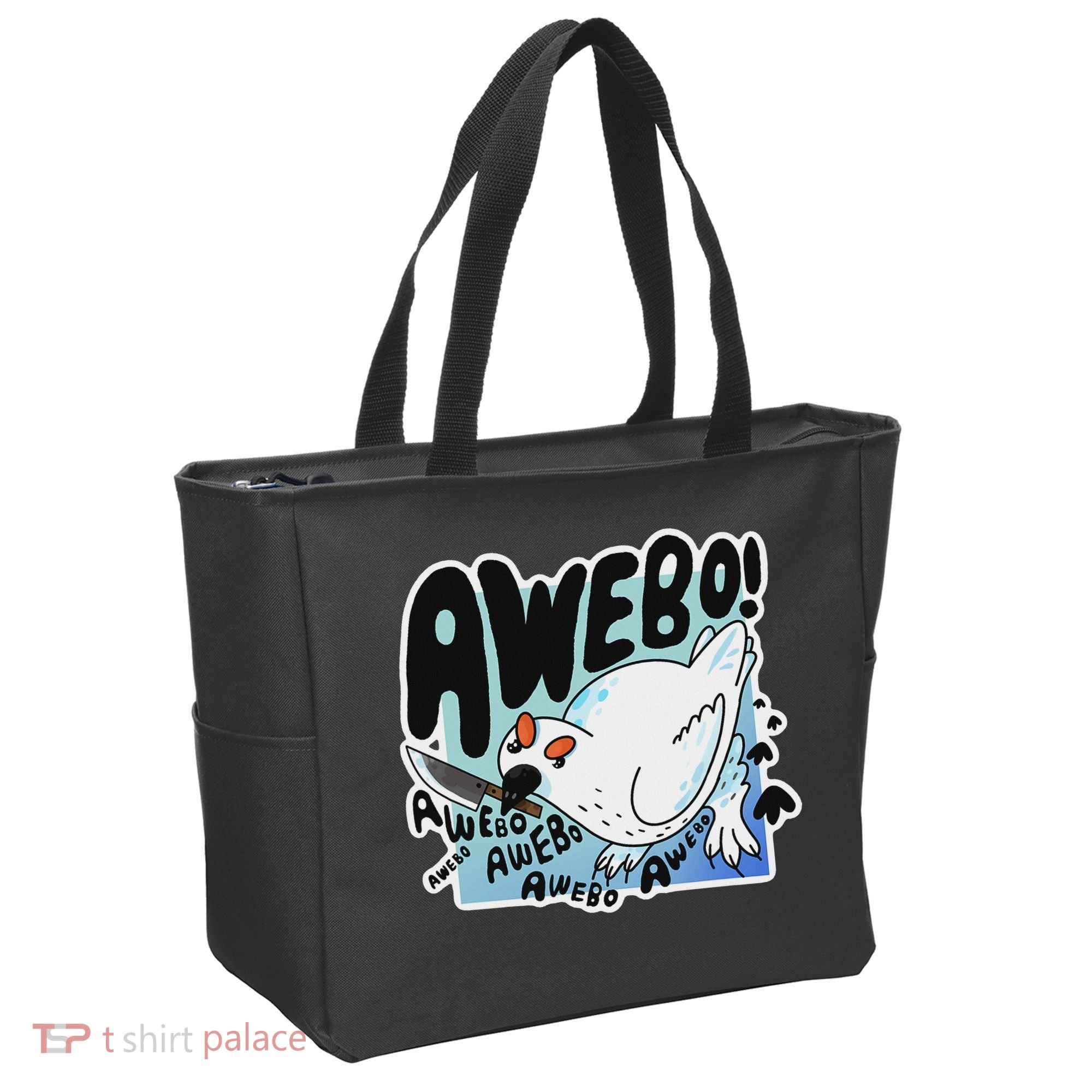 Awebo Ptarmigan Arctic Cute Bird Internet Meme Funny Chicken Tote Bag