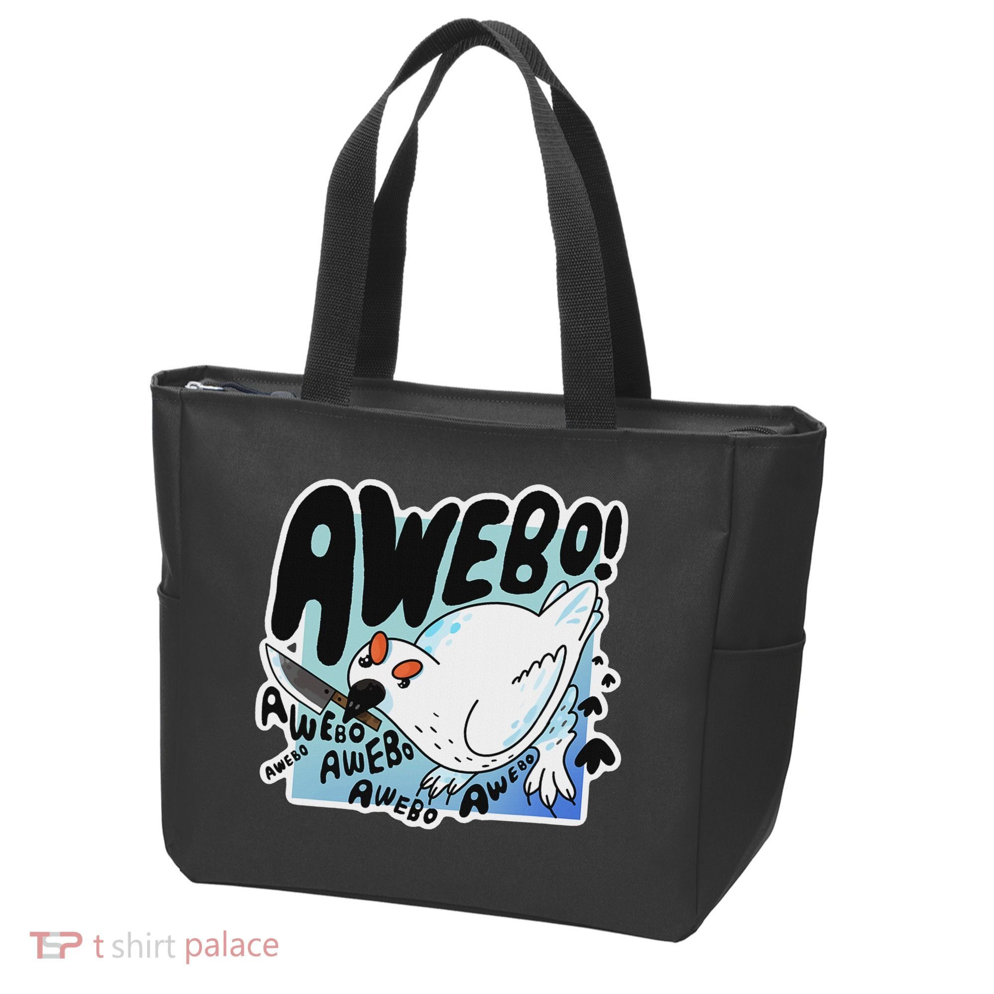 Awebo Ptarmigan Arctic Cute Bird Internet Meme Funny Chicken Tote Bag