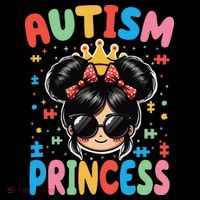 Autism Princess Afro Bow Daughter Autism Awareness Coffee Mug thumb 5