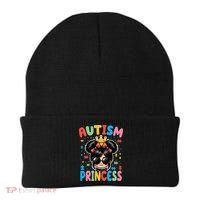 Autism Princess Afro Bow Daughter Autism Awareness Beanie thumb 0
