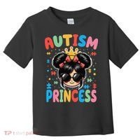 Autism Princess Afro Bow Daughter Autism Awareness Toddler T-Shirt thumb 0