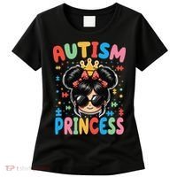 Autism Princess Afro Bow Daughter Autism Awareness Women's T-Shirt thumb 0