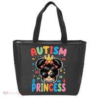 Autism Princess Afro Bow Daughter Autism Awareness Tote Bag thumb 0