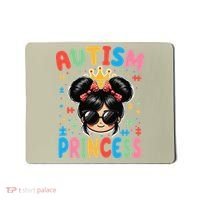 Autism Princess Afro Bow Daughter Autism Awareness Mousepad thumb 0