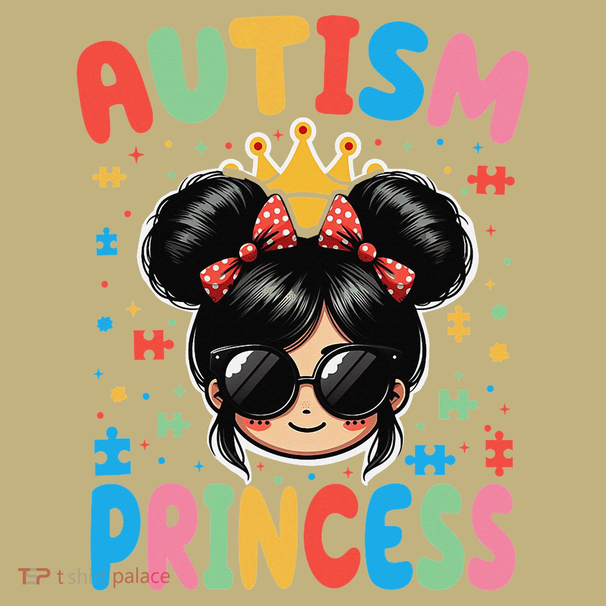 Autism Princess Afro Bow Daughter Autism Awareness Mousepad