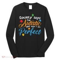 Autism Perfect Autism Awareness, Autism Puzzle Long Sleeve Shirt thumb 0