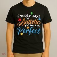 Autism Perfect Autism Awareness, Autism Puzzle T-Shirt thumb 3