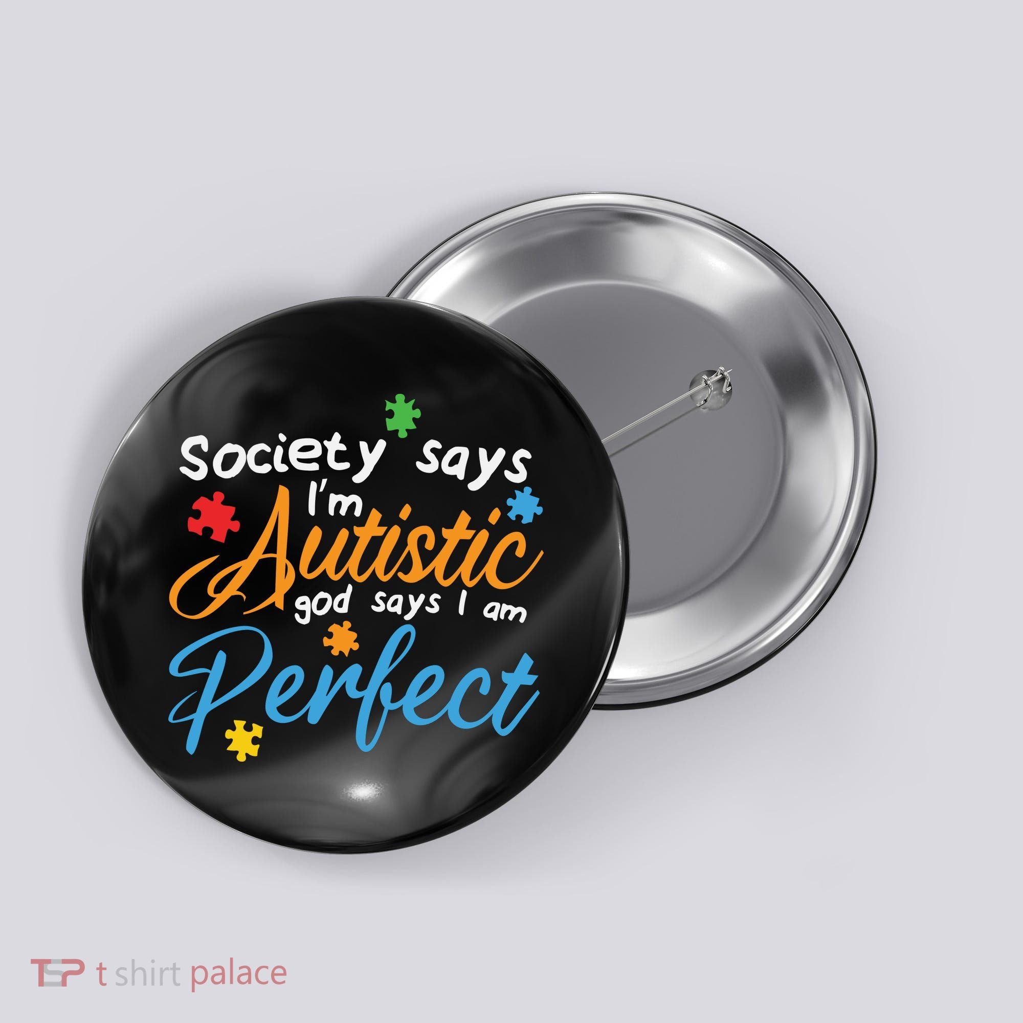 Autism Perfect Autism Awareness, Autism Puzzle Button
