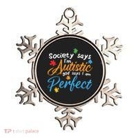 Autism Perfect Autism Awareness, Autism Puzzle Ornament thumb 0