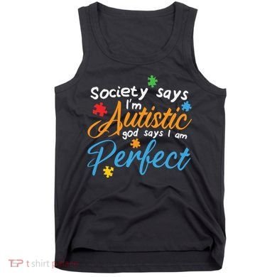 Autism Perfect Autism Awareness, Autism Puzzle Tank Top