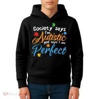 Autism Perfect Autism Awareness, Autism Puzzle Kids Hoodie thumb 4
