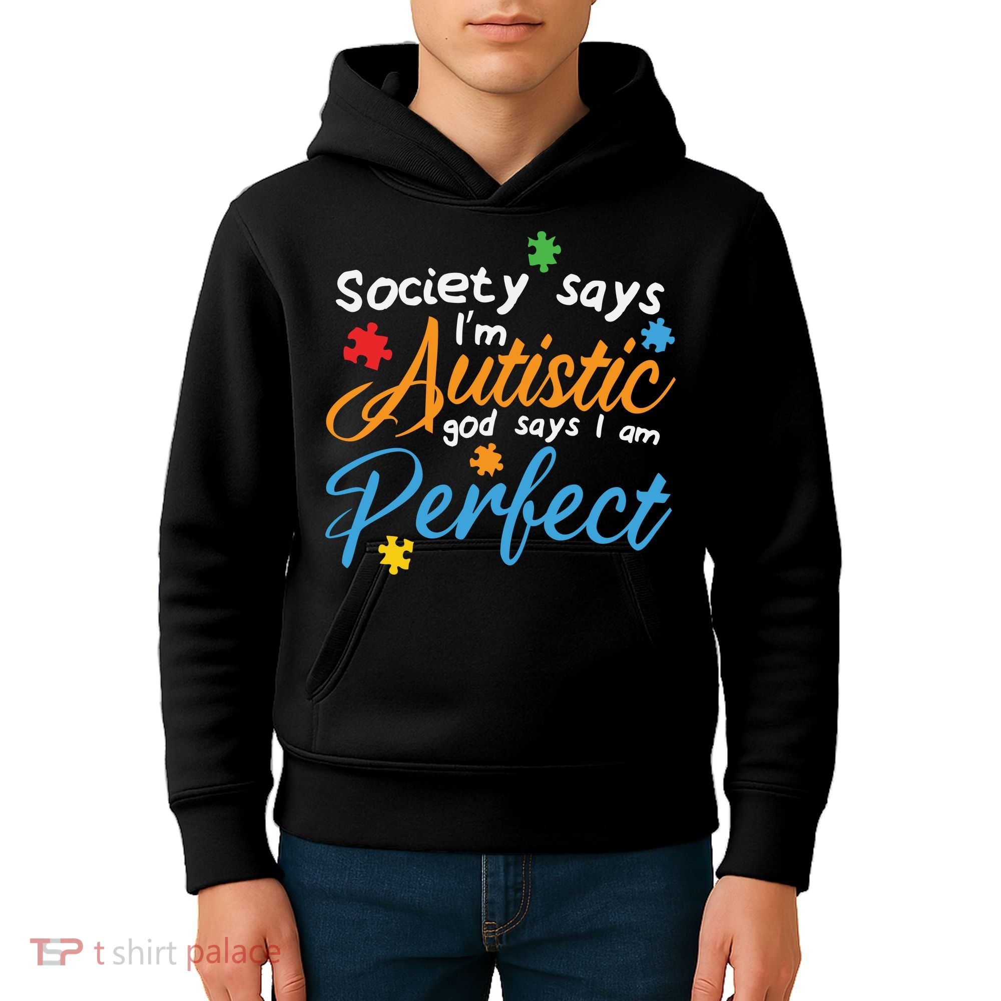 Autism Perfect Autism Awareness, Autism Puzzle Kids Hoodie