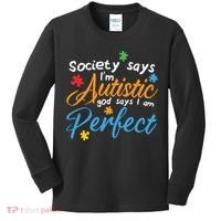 Autism Perfect Autism Awareness, Autism Puzzle Kids Long Sleeve Shirt thumb 0