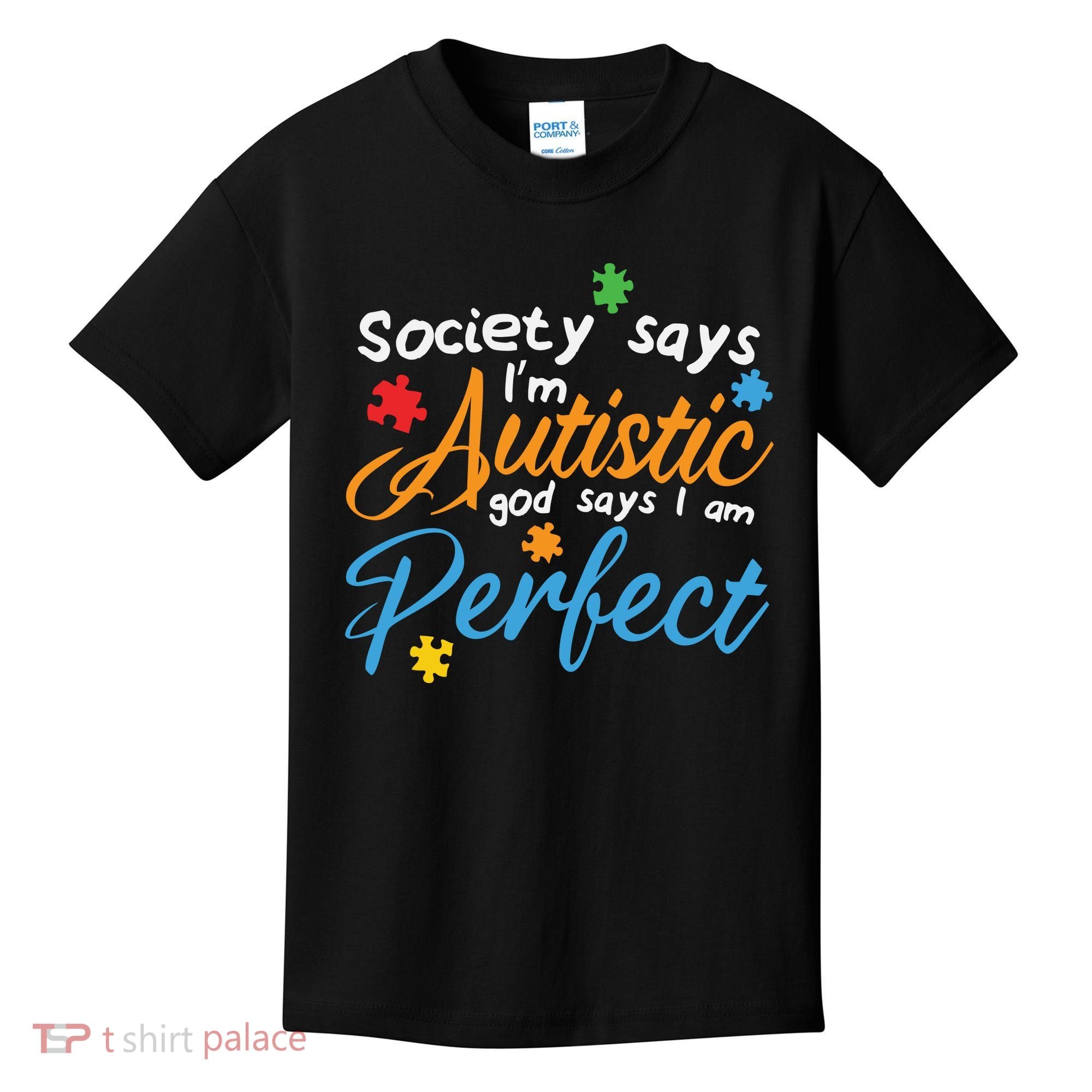 Autism Perfect Autism Awareness, Autism Puzzle Kids T-Shirt