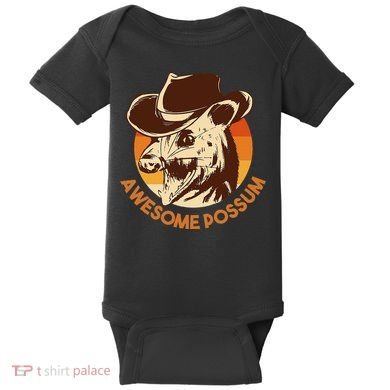 Awesome Possum Baby Bodysuit