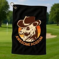 Awesome Possum Golf Towel thumb 1