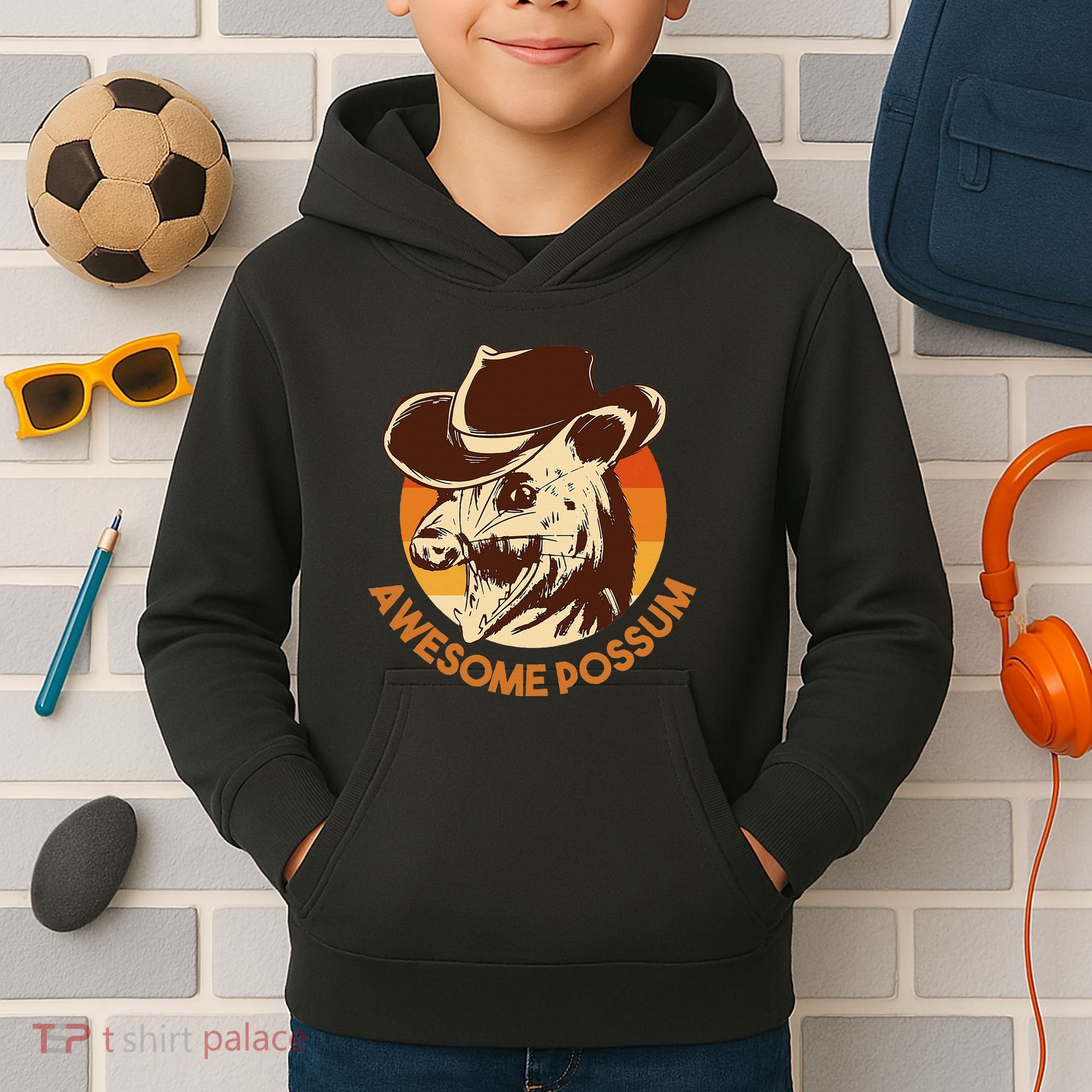 Awesome Possum Kids Hoodie