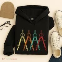 Architect Protractor Architecture Art Architectural Hoodie thumb 4