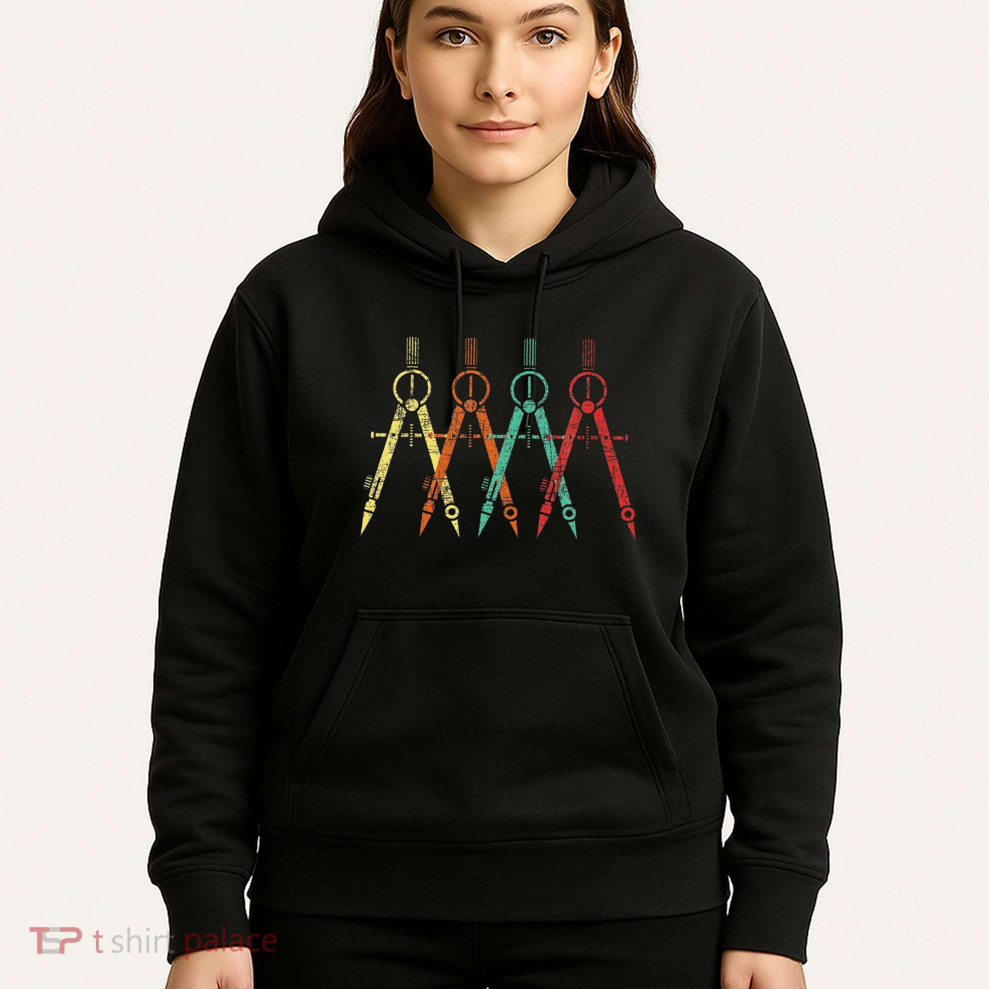 Architect Protractor Architecture Art Architectural Hoodie