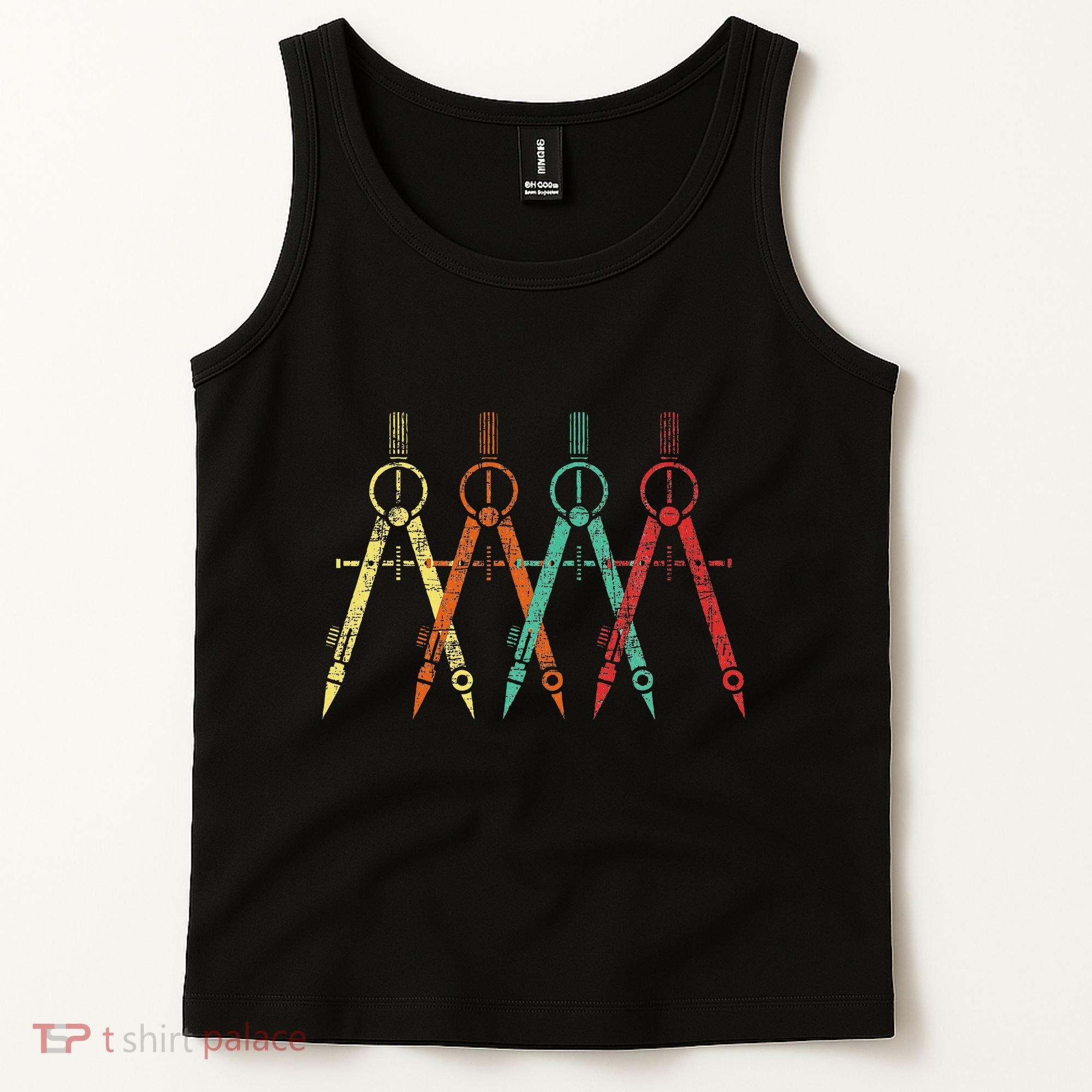 Architect Protractor Architecture Art Architectural Tank Top
