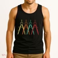 Architect Protractor Architecture Art Architectural Tank Top thumb 3