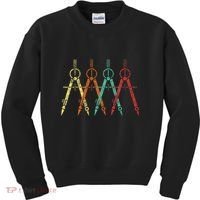 Architect Protractor Architecture Art Architectural Kids Sweatshirt thumb 0