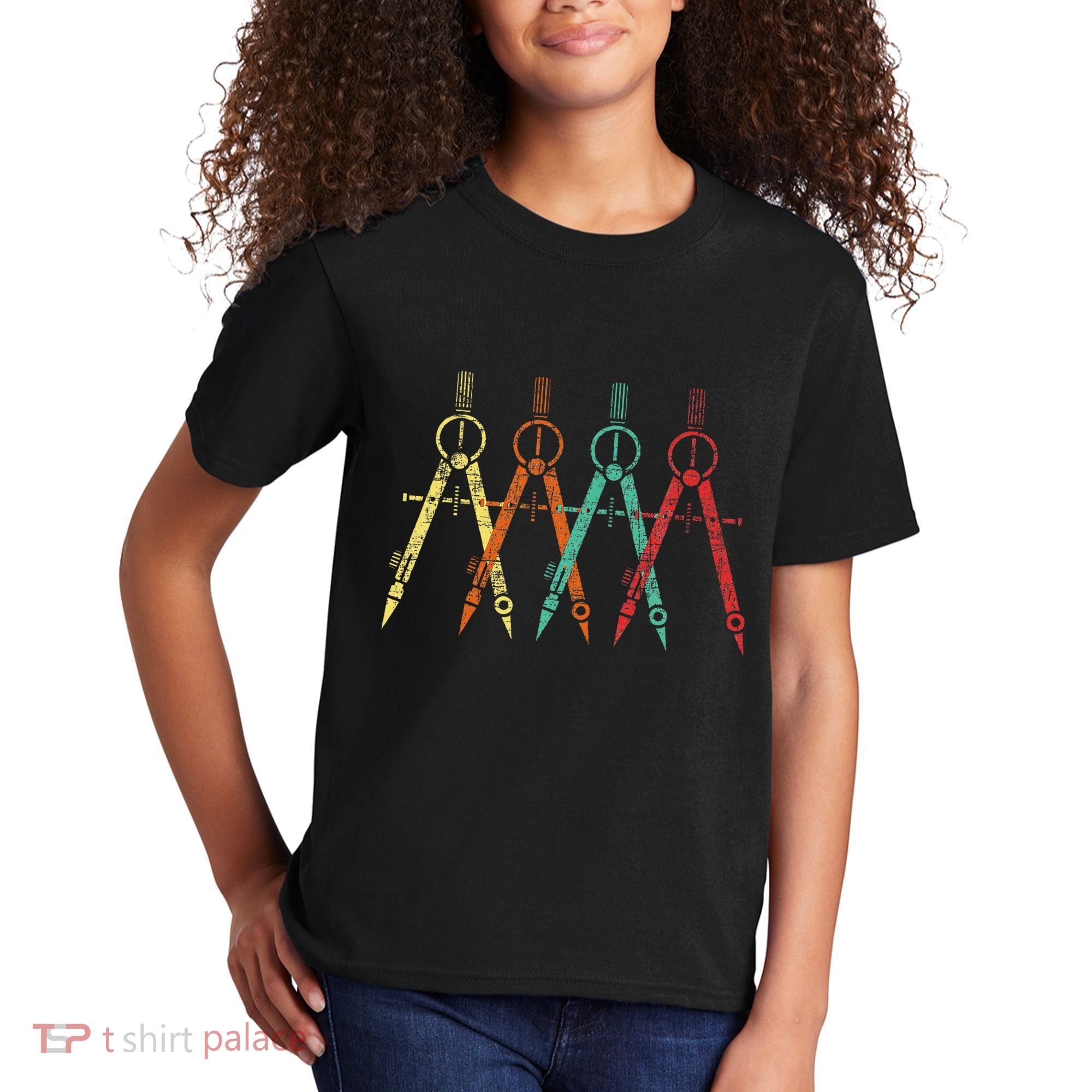 Architect Protractor Architecture Art Architectural Kids T-Shirt