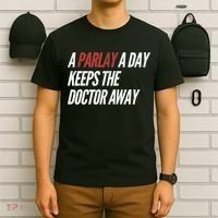 A Parlay A Day Funny Gambling Sports Betting TShirt T-Shirt thumb 6