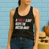 A Parlay A Day Funny Gambling Sports Betting TShirt Women's Tank Top thumb 2