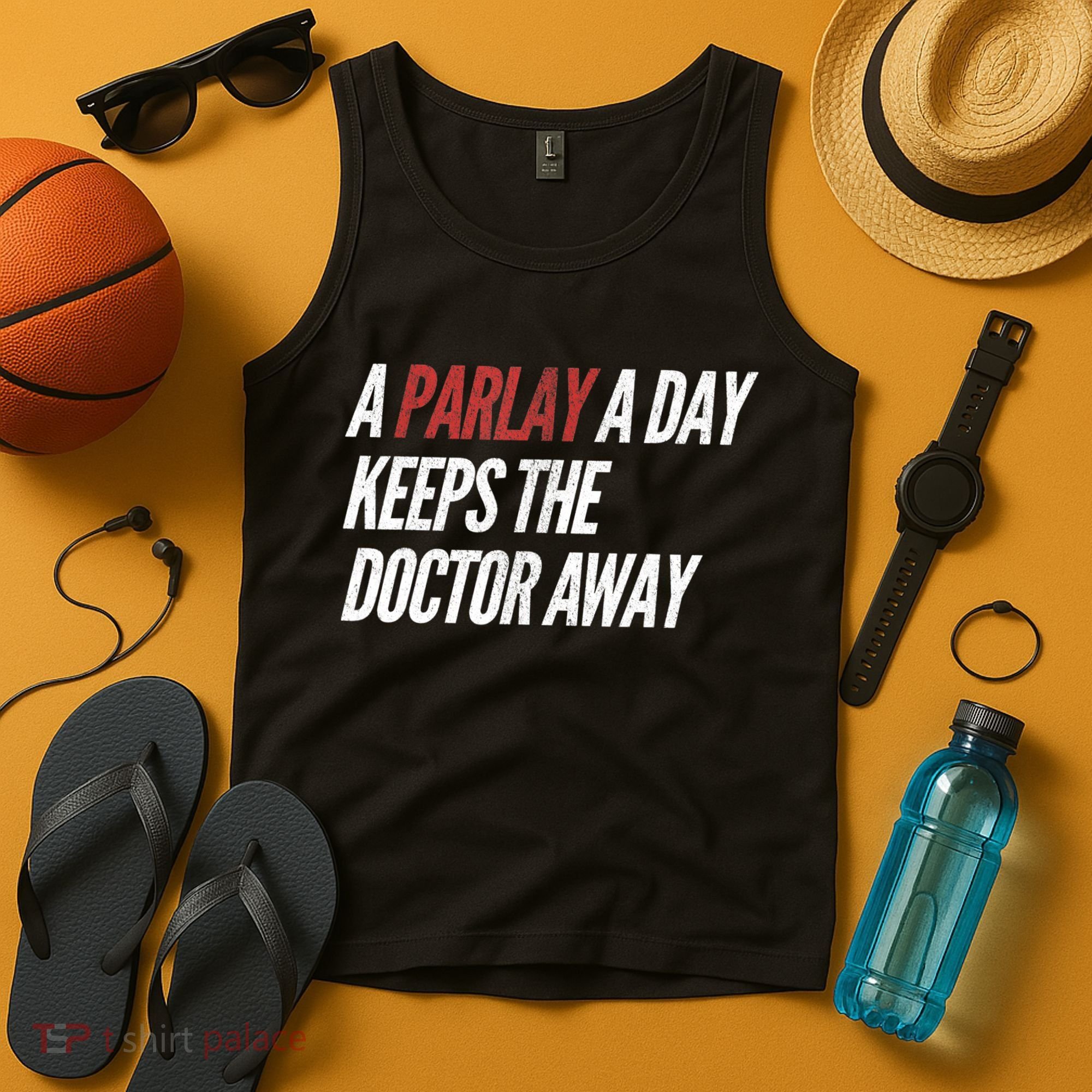 A Parlay A Day Funny Gambling Sports Betting TShirt Tank Top