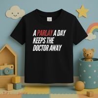 A Parlay A Day Funny Gambling Sports Betting TShirt Toddler T-Shirt thumb 3
