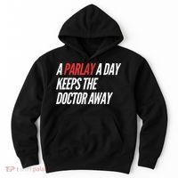 A Parlay A Day Funny Gambling Sports Betting Hoodie thumb 0