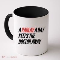 A Parlay A Day Funny Gambling Sports Betting Coffee Mug thumb 0