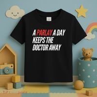 A Parlay A Day Funny Gambling Sports Betting Toddler T-Shirt thumb 3