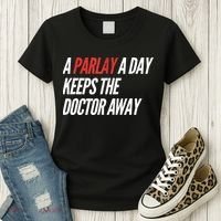 A Parlay A Day Funny Gambling Sports Betting Women's T-Shirt thumb 3