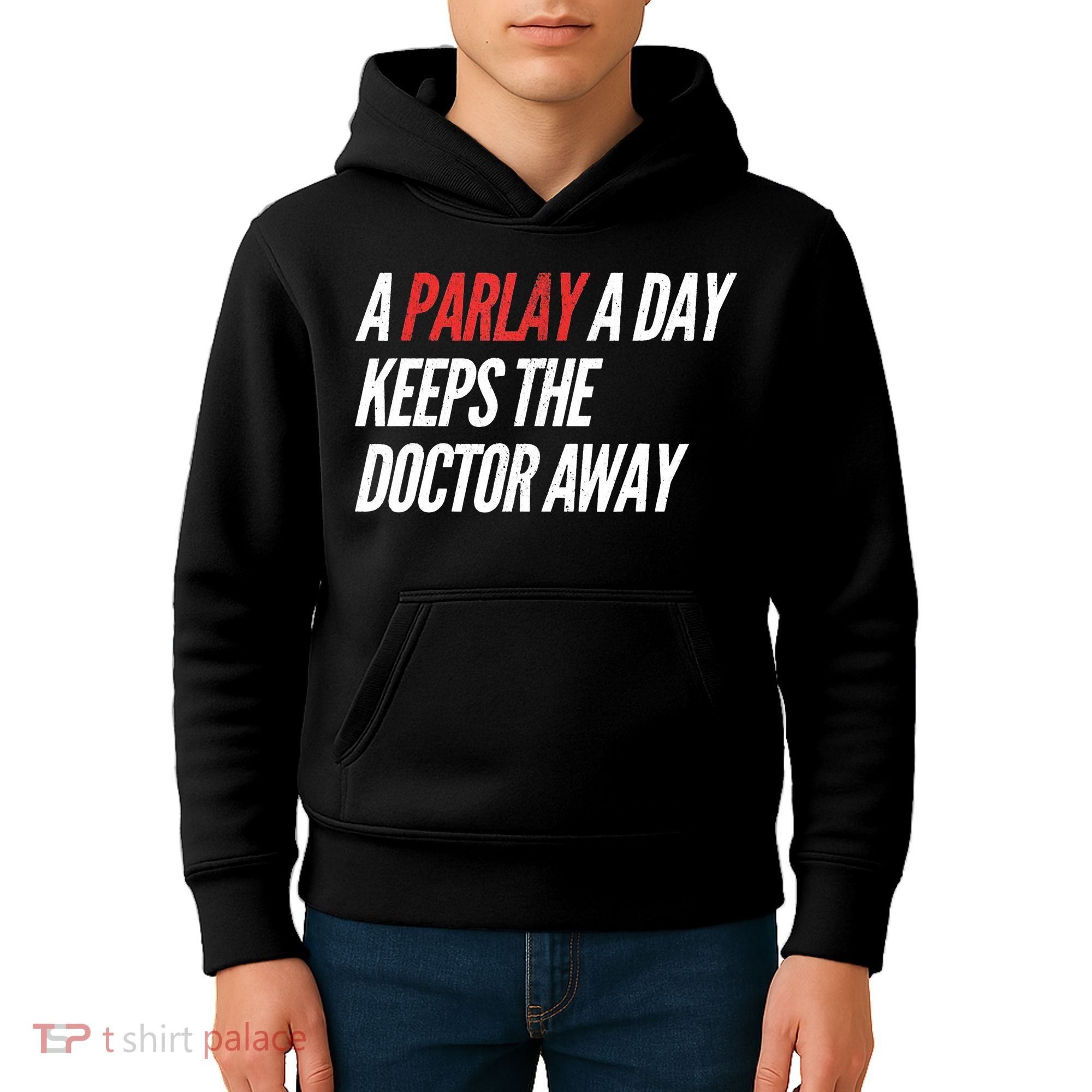 A Parlay A Day Funny Gambling Sports Betting Kids Hoodie