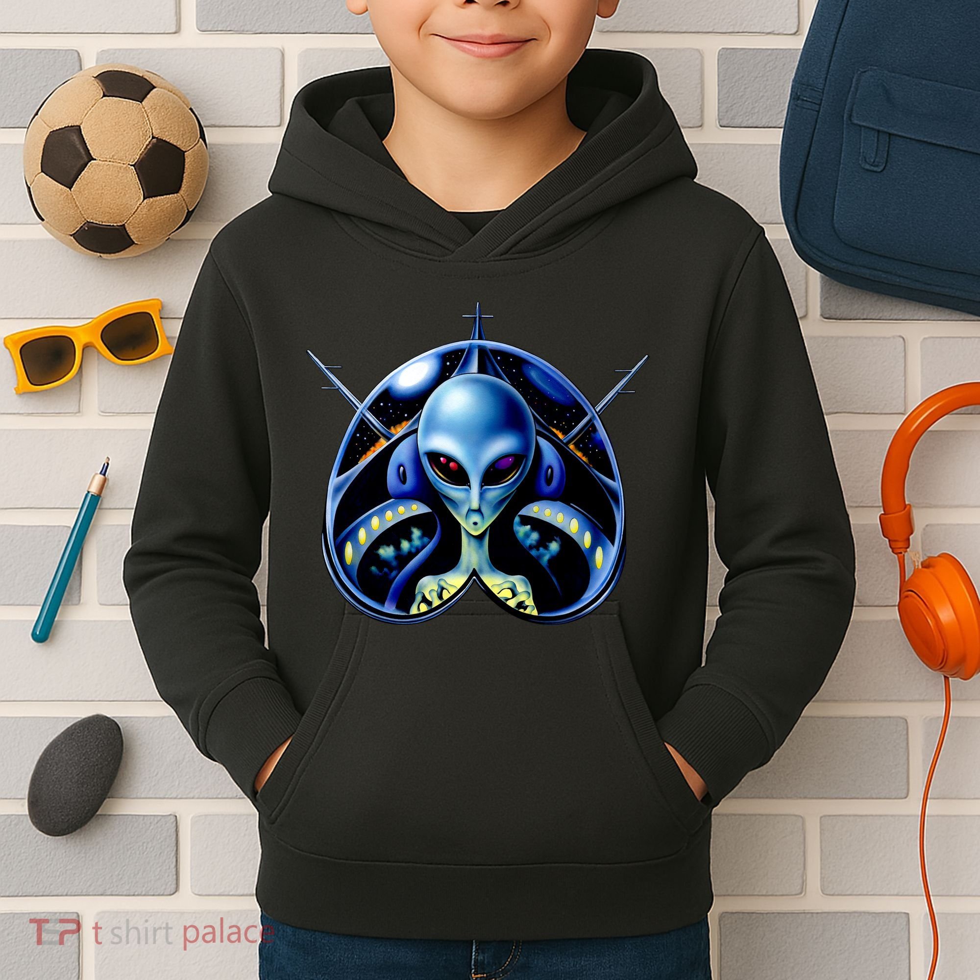 Alien Pilot Kids Hoodie