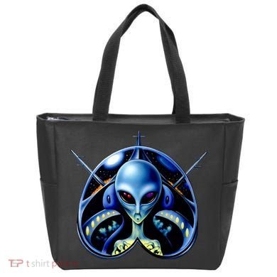 Alien Pilot Tote Bag