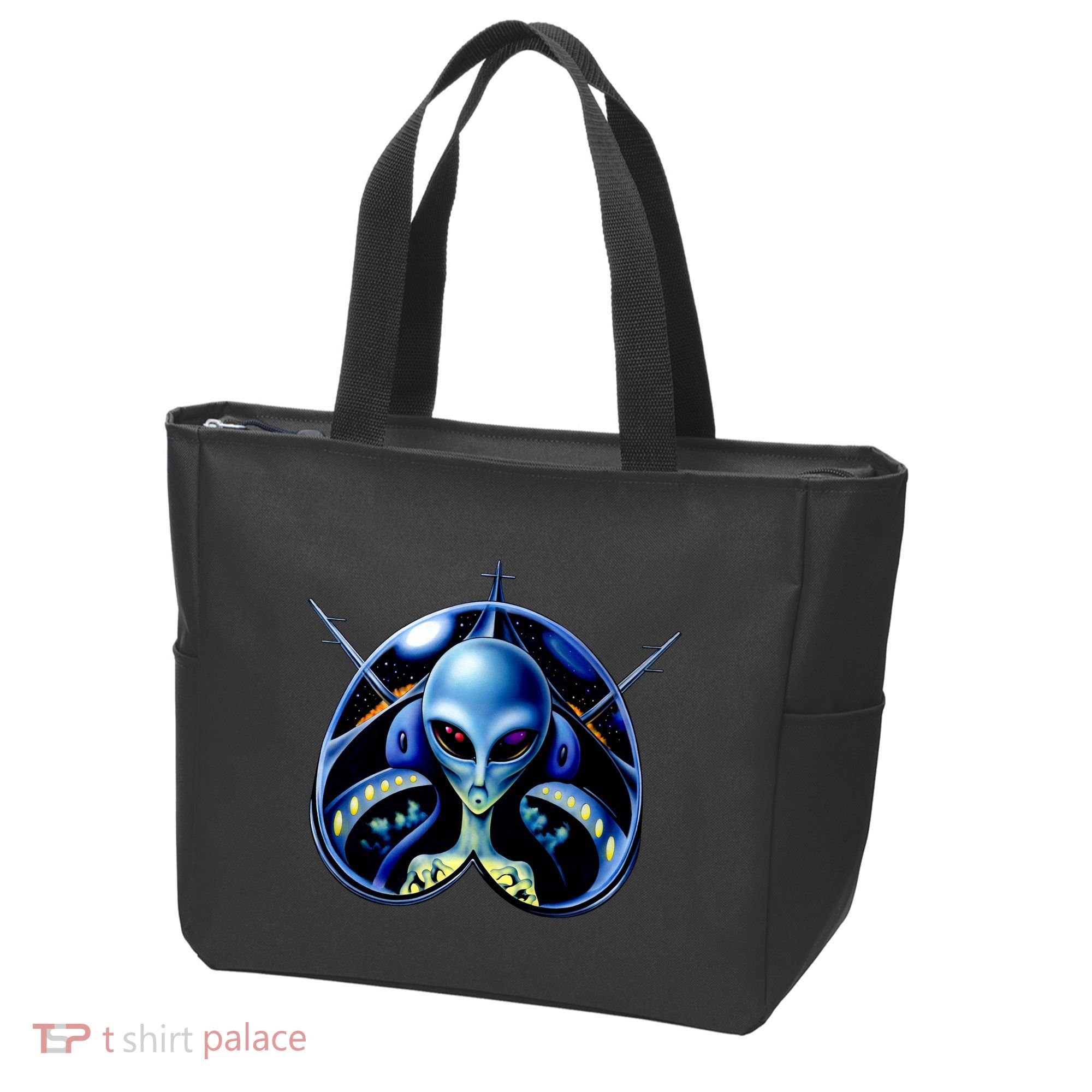 Alien Pilot Tote Bag