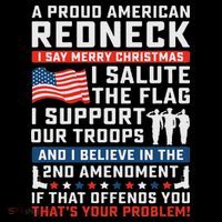 A Proud American Redneck Ornament thumb 1