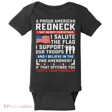 A Proud American Redneck Baby Bodysuit