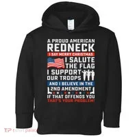 A Proud American Redneck Toddler Hoodie thumb 0