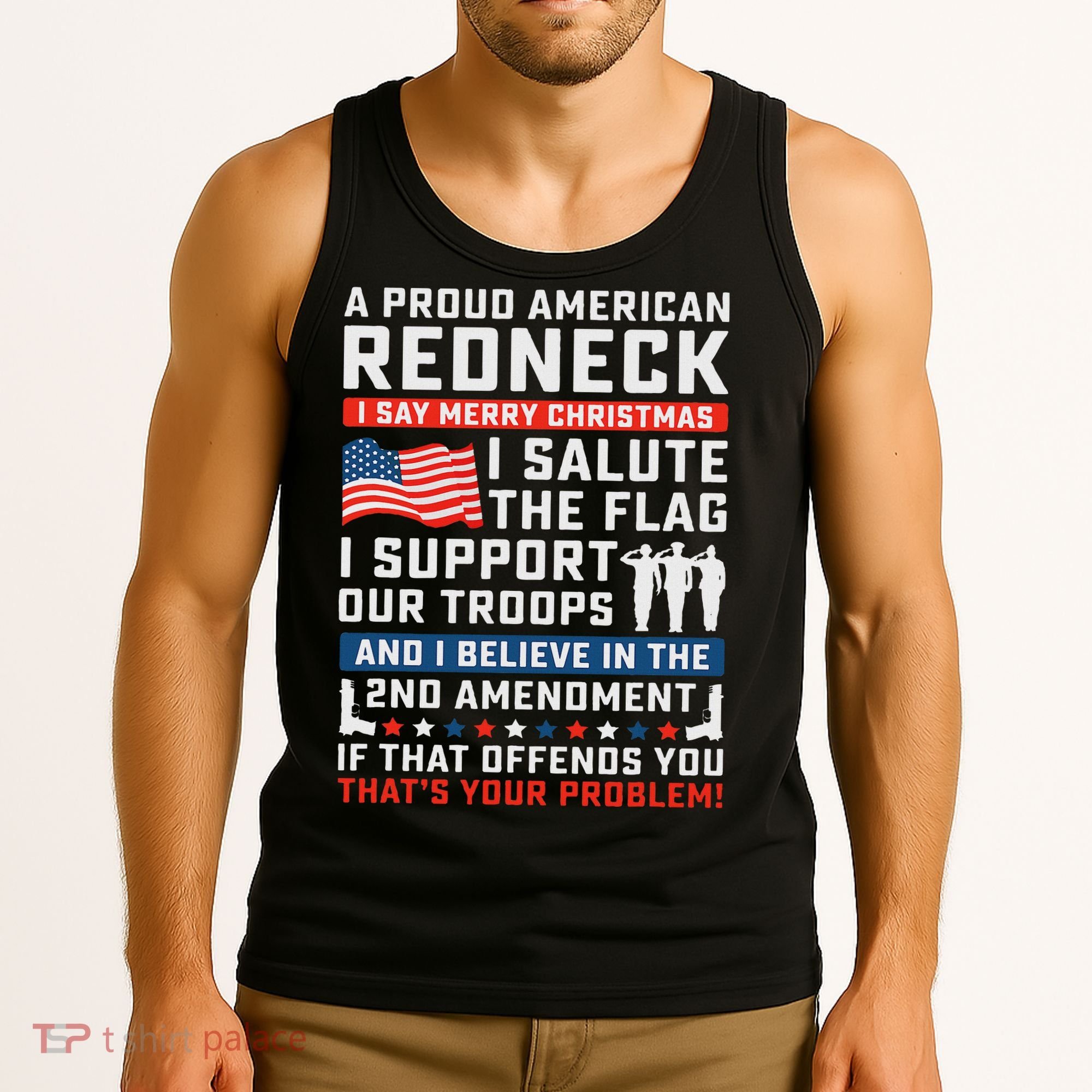 A Proud American Redneck Tank Top
