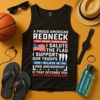 A Proud American Redneck Tank Top thumb 4