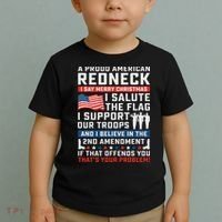 A Proud American Redneck Toddler T-Shirt thumb 2