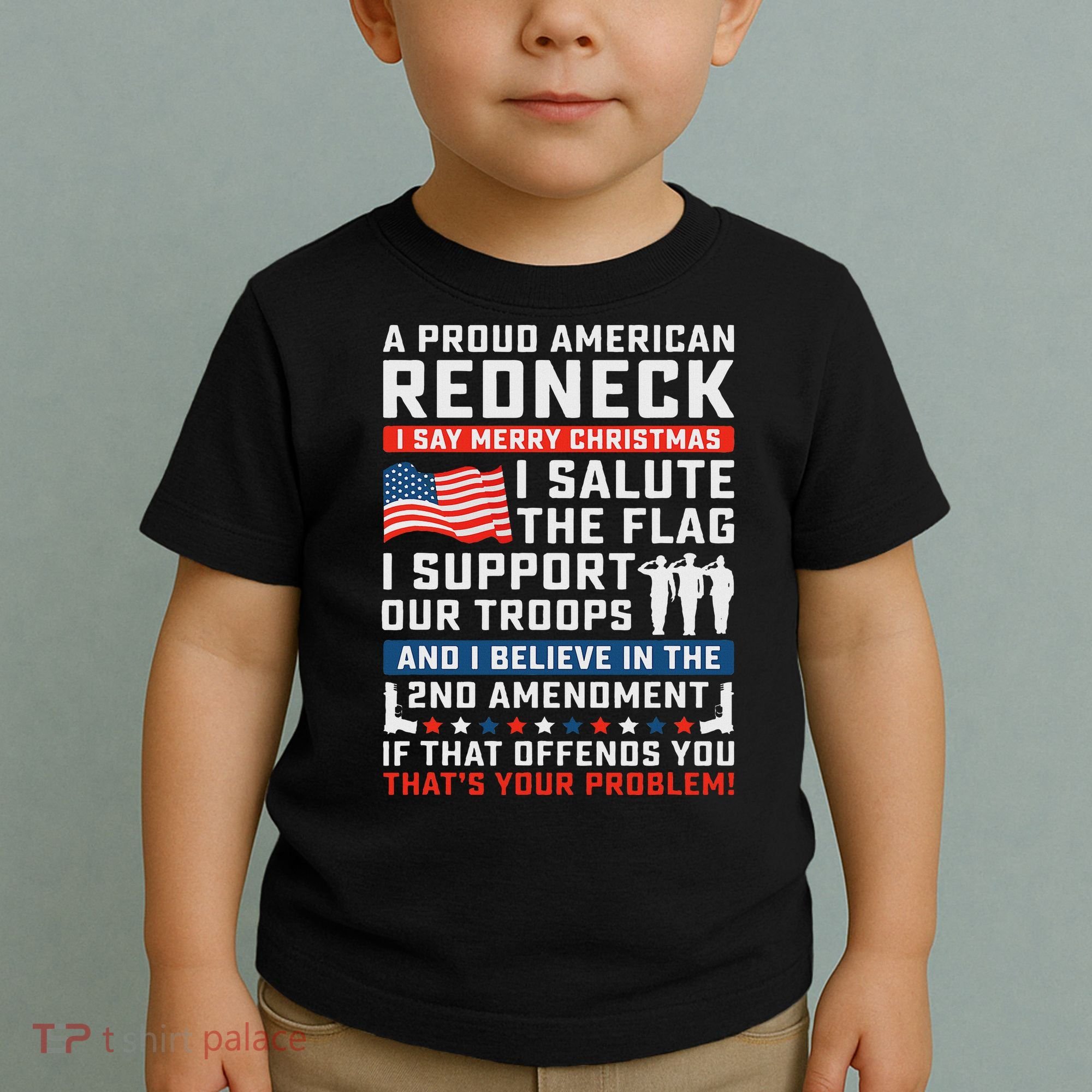 A Proud American Redneck Toddler T-Shirt