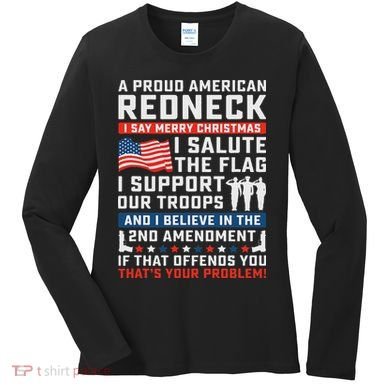 A Proud American Redneck Women's Long Sleeve Shirt