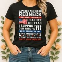 A Proud American Redneck Women's T-Shirt thumb 2