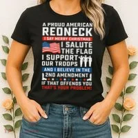 A Proud American Redneck Women's T-Shirt thumb 2