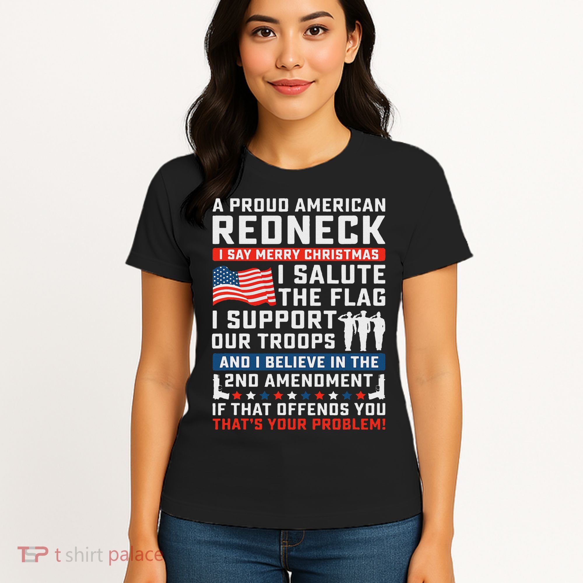 A Proud American Redneck Women's T-Shirt
